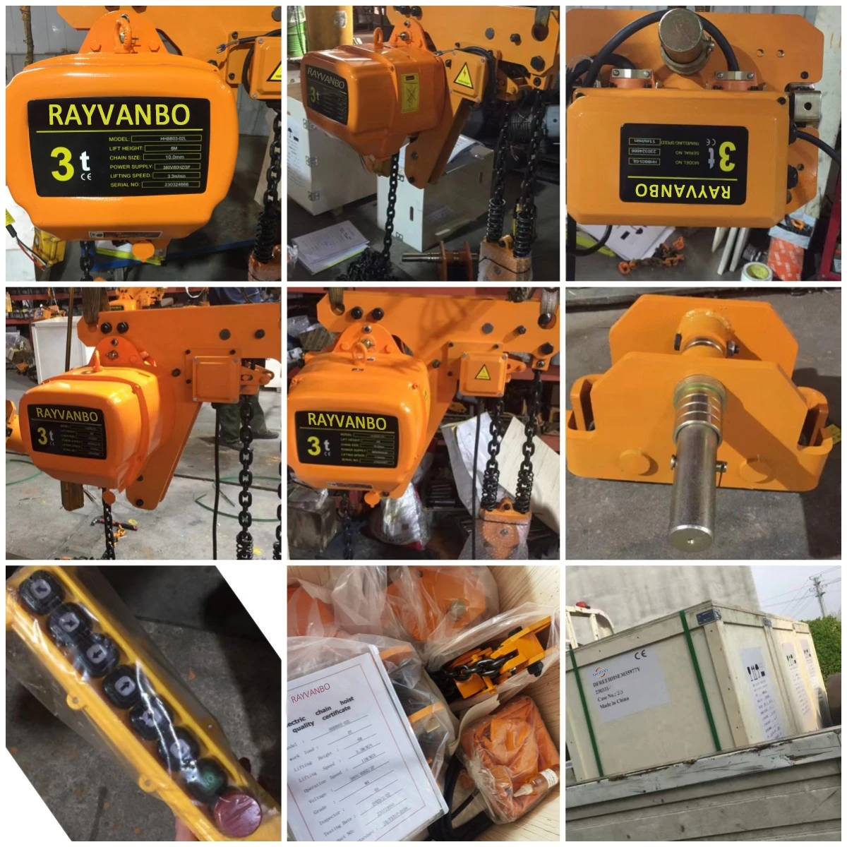 low headroom type electric chain hoist shipping2-Rayvanbo low headroom type electric chain hoist shipping2-Rayvanbo