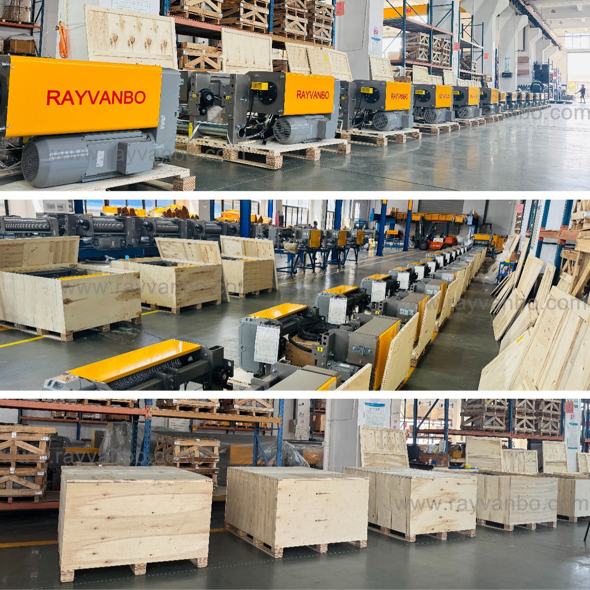 European type wire rope hoist packing1-Rayvanbo European type wire rope hoist packing1-Rayvanbo